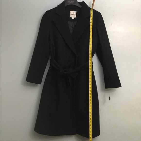 SAM EDELMAN LONGLINE BELTED WRAP COAT M - Picture 2 of 16